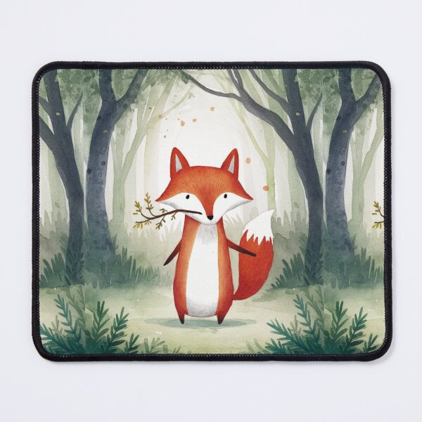 Item preview, Whimsical Fox. Fantasy cute fox, magical forest, enchanting woodland, vintage fox designed and sold by FoxVibes.