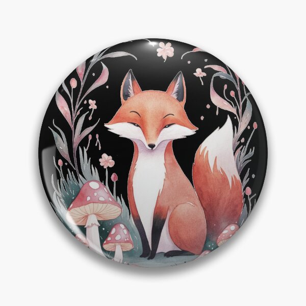 Item preview, Whimsical Fox. Fantasy cute fox, magical forest, enchanting woodland, vintage fox designed and sold by FoxVibes.
