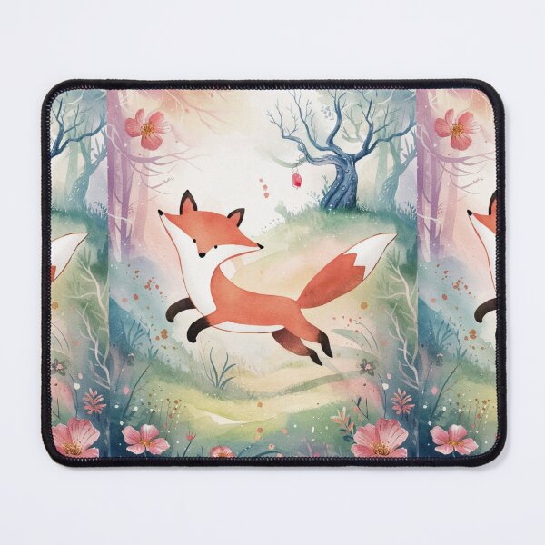Item preview, Whimsical Fox. Fantasy cute fox, magical forest, enchanting woodland, vintage fox designed and sold by FoxVibes.