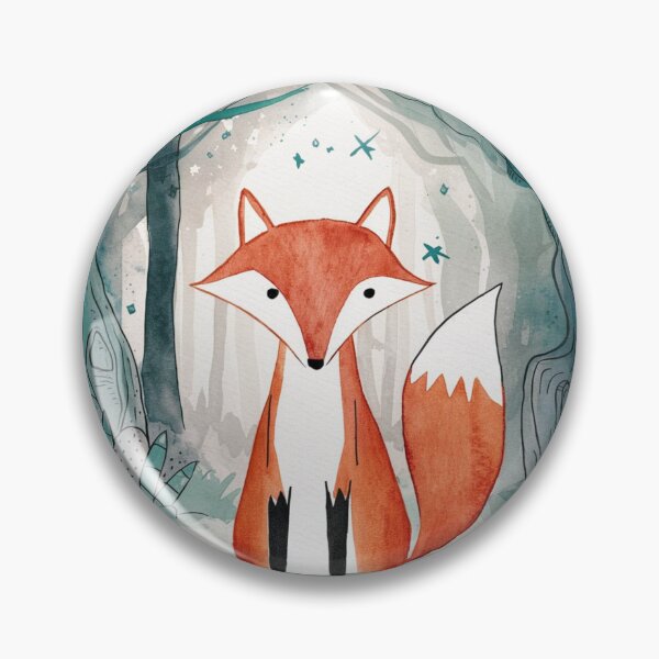Item preview, Whimsical Fox. Fantasy cute fox, magical forest, enchanting woodland, vintage fox designed and sold by FoxVibes.
