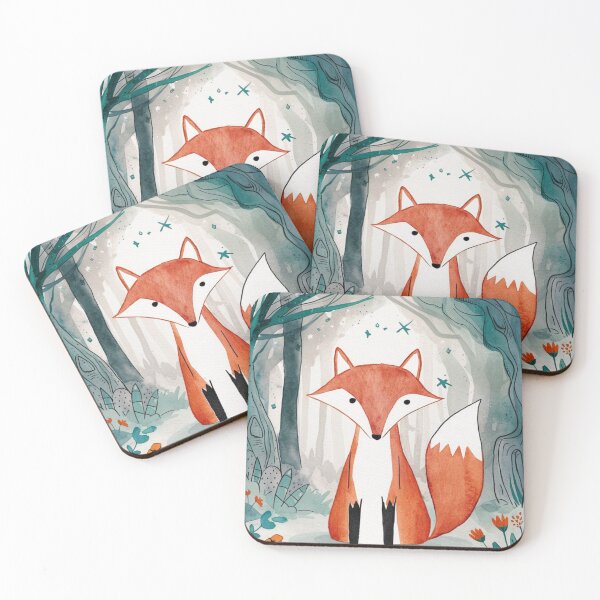 Item preview, Whimsical Fox. Fantasy cute fox, magical forest, enchanting woodland, vintage fox designed and sold by FoxVibes.