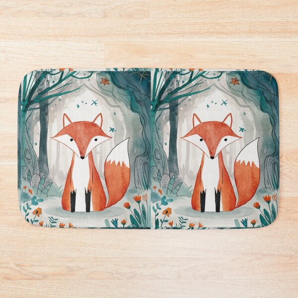 Item preview, Whimsical Fox. Fantasy cute fox, magical forest, enchanting woodland, vintage fox designed and sold by FoxVibes.