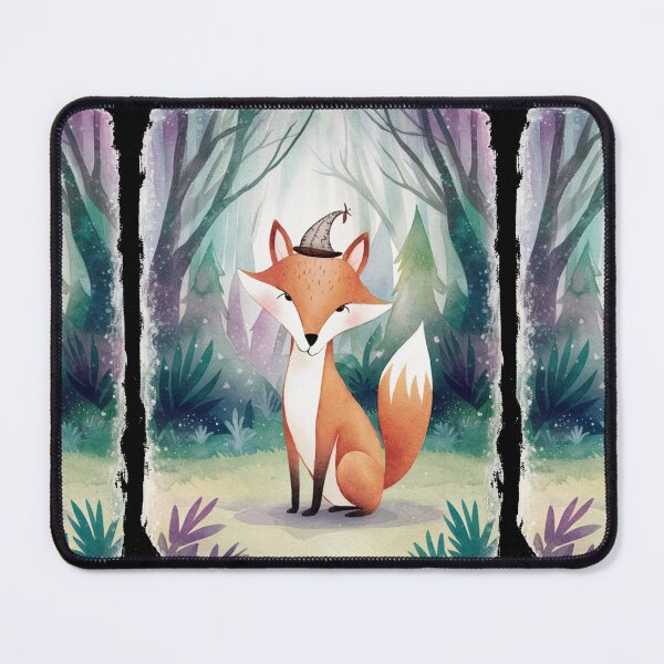 Item preview, Whimsical Fox. Fantasy cute fox, magical forest, enchanting woodland, vintage fox designed and sold by FoxVibes.