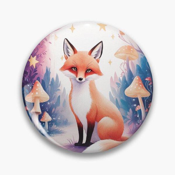 Item preview, Whimsical Fox. Fantasy cute fox, magical forest, enchanting woodland, vintage fox designed and sold by FoxVibes.