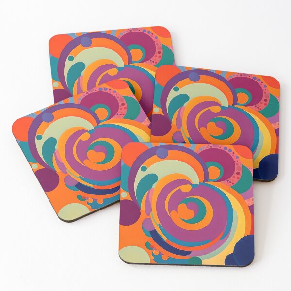 Item preview, Flower Power Colourful Flower Pattern designed and sold by druidwolfart.