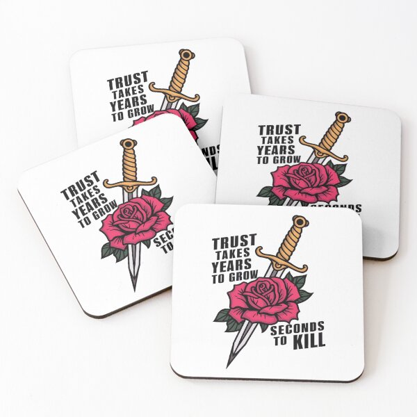 Item preview, Back Stab Tattoo Quote designed and sold by PlanetMarker.
