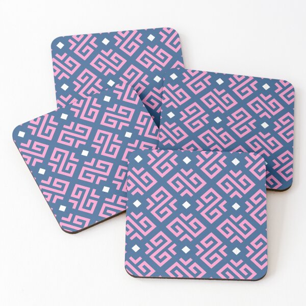 Item preview, Vintage pattern blue and pink designed and sold by tatipantazis.