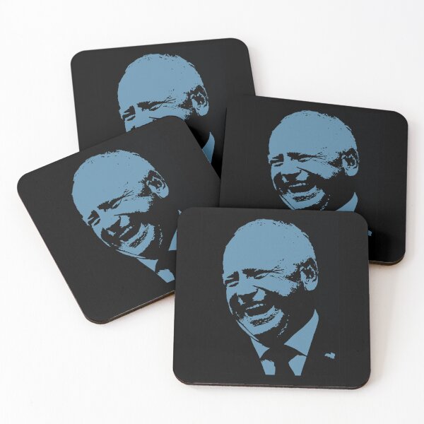 Aperçu de l'œuvre Tim Walz Laughing - Black and blue créée et vendue par Thelittlelord.