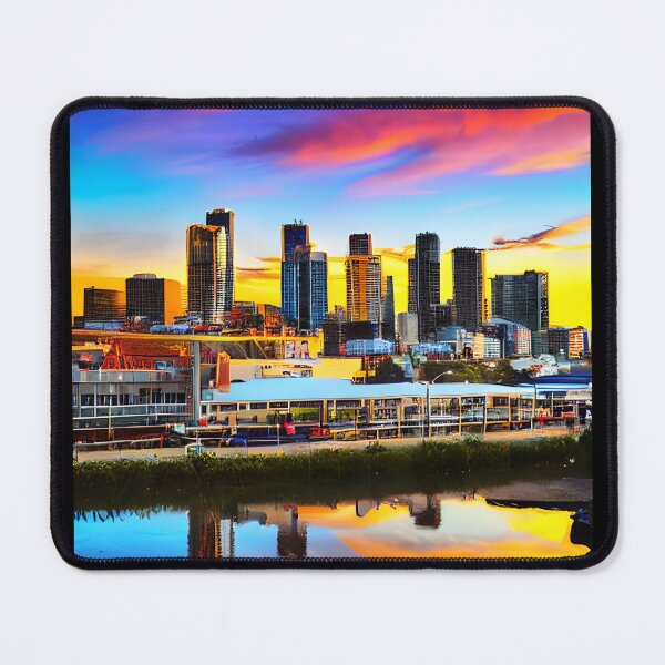 Item preview, Colorful Skyline Sunset designed and sold by Chubuter.