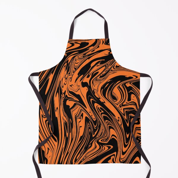 Item preview, Spooky Abstract Orange and Black Swirl Halloween Pattern, made by EndlessEmporium designed and sold by EndlessEmporium.