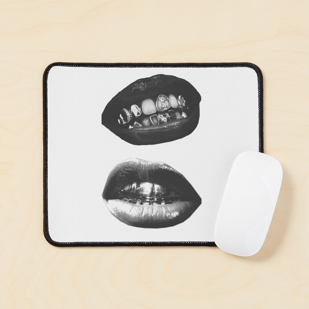 b&w teeth Sticker