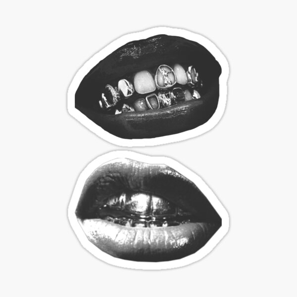 Item preview, b&w teeth designed and sold by JackJackCrafts.