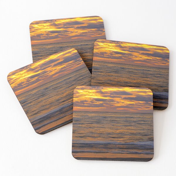Item preview, Golden Blue Sunset Waves designed and sold by Chubuter.