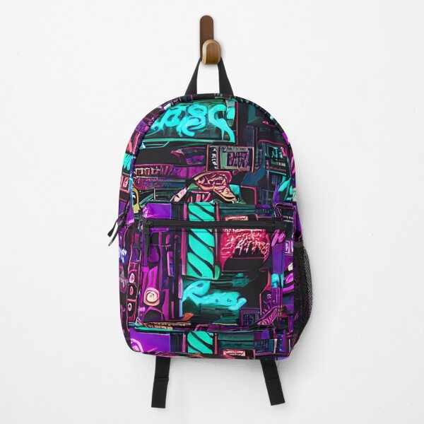 Item preview, Cyberpunk City Lights - Seamless Pattern designed and sold by Chubuter.