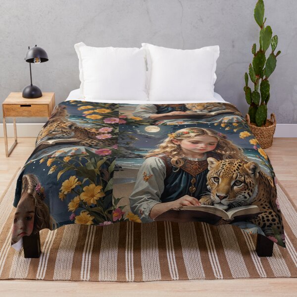 Item preview, Moonlit Beach Reader and Jaguar Cub designed and sold by IvaRenee.