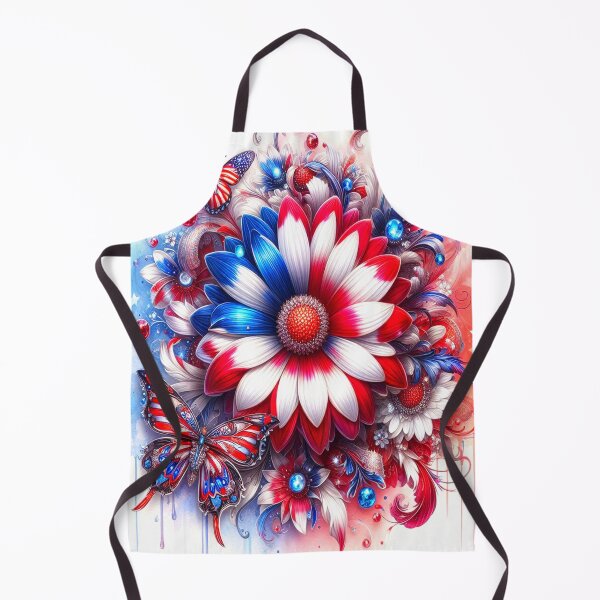 Item preview, Daisy Red White Blue designed and sold by connie campbell.