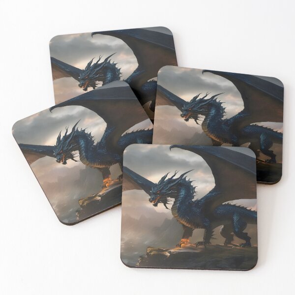 Item preview, Majestic Dragon Overlooking Mountainous Realm designed and sold by CitrineLinker.