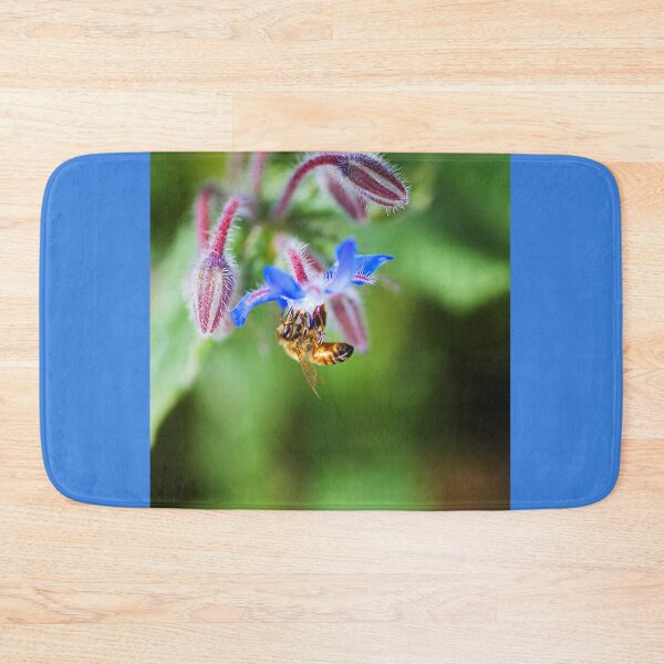 Item preview, The Balancing Bee On Borage Flower designed and sold by Joy Watson - Natural Light Photography .