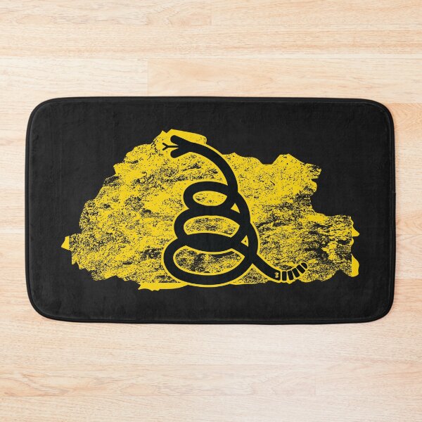 Item preview, Distressed BHUTAN - Freedom Is The Superpower - Modern Gadsden Snake Flag - Dont Tread On Me design designed and sold by pelagio.