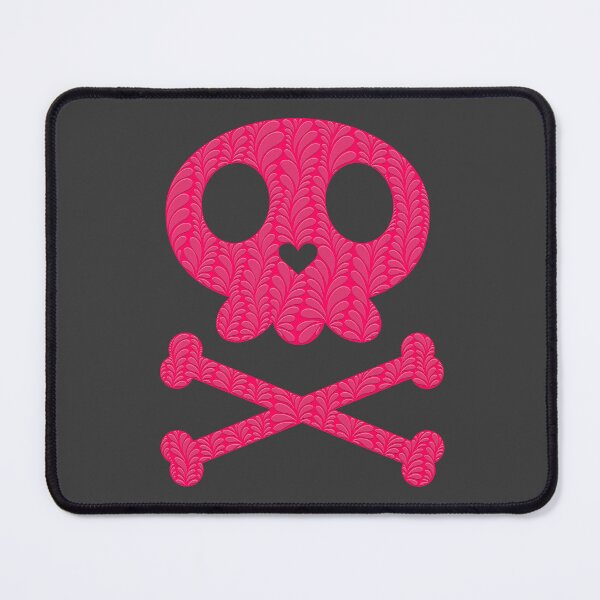Item preview, Zen Petal Art - Cute Pink Halloween Skull and Crossbones  designed and sold by SpeakBoldly.