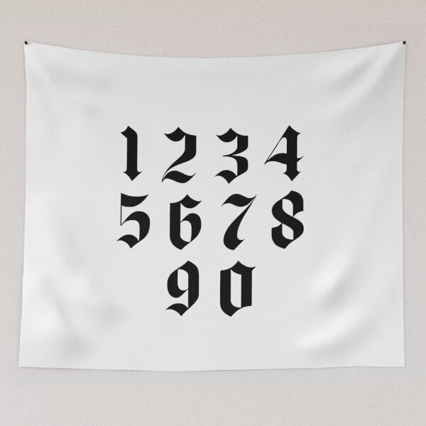 Item preview, Black Numbers sticker designed and sold by Numbers-Art.