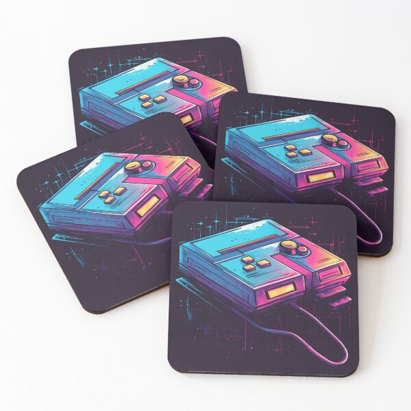 Item preview, Retro Game Console in Neon 8-Bit Pixel Art Style designed and sold by BeefStroganof.