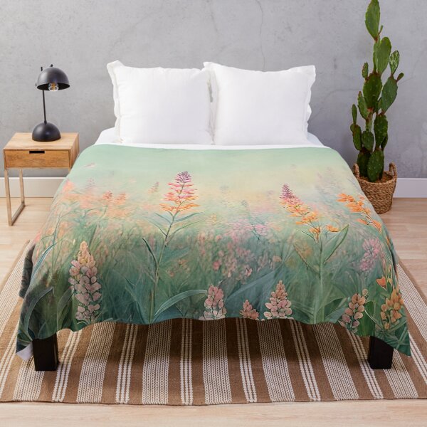 Item preview, Colorful Vibrant Blooming Meadow Flowers Orange designed and sold by Prints and Lifestyle.
