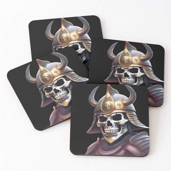 Item preview, Samurai skull designed and sold by DebriArte.