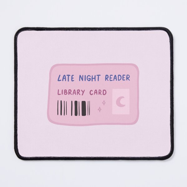 Item preview, Late night reader library card designed and sold by cranberryrose22.