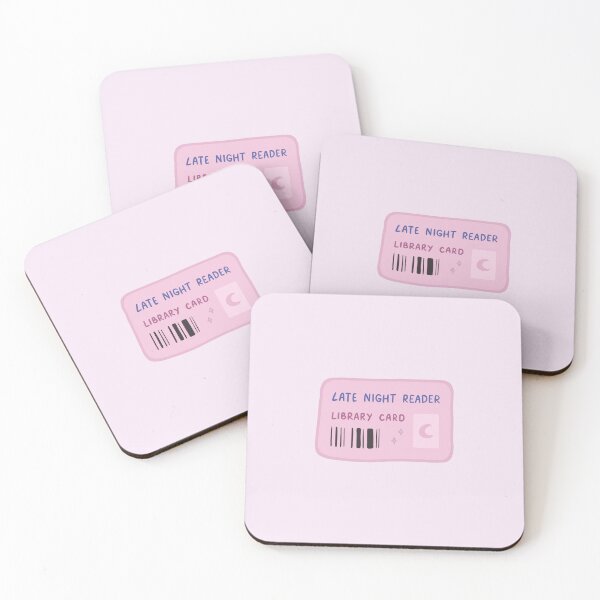 Item preview, Late night reader library card designed and sold by cranberryrose22.