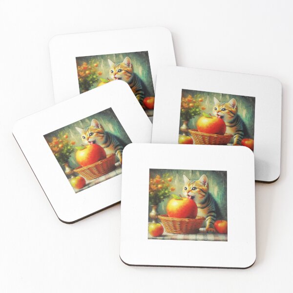 Item preview, Cat Eating An Apple designed and sold by boomfire153.