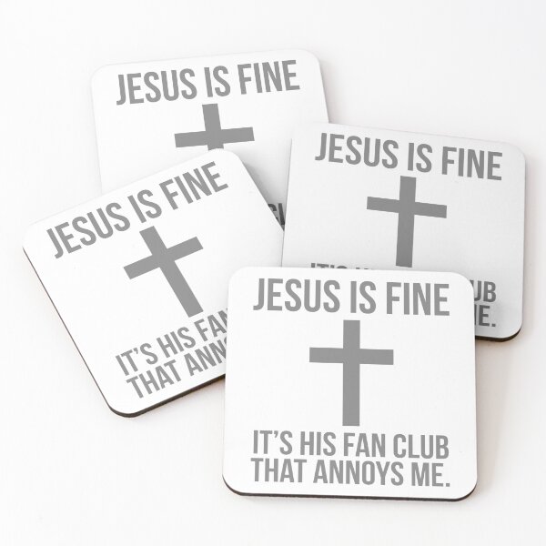 Item preview, Jesus is fine but his fan club annoys me  designed and sold by Rachel the Artist .