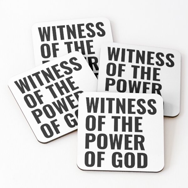 Item preview, Witness of the Power of God, Christian quotes designed and sold by MoriaStore.