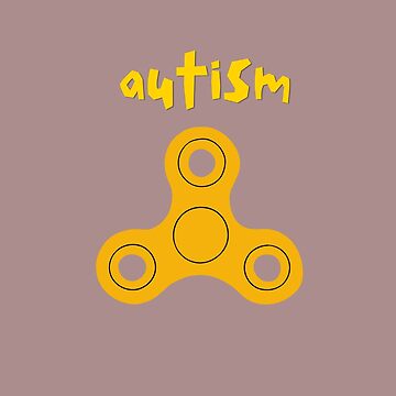 Artwork thumbnail, Autism Fidget spinner Design by simplestic