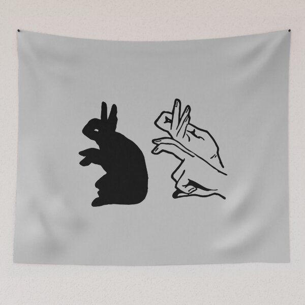 Item preview, Funny Rabbit Hand Shadow Puppets 2 designed and sold by ruinzahelva.