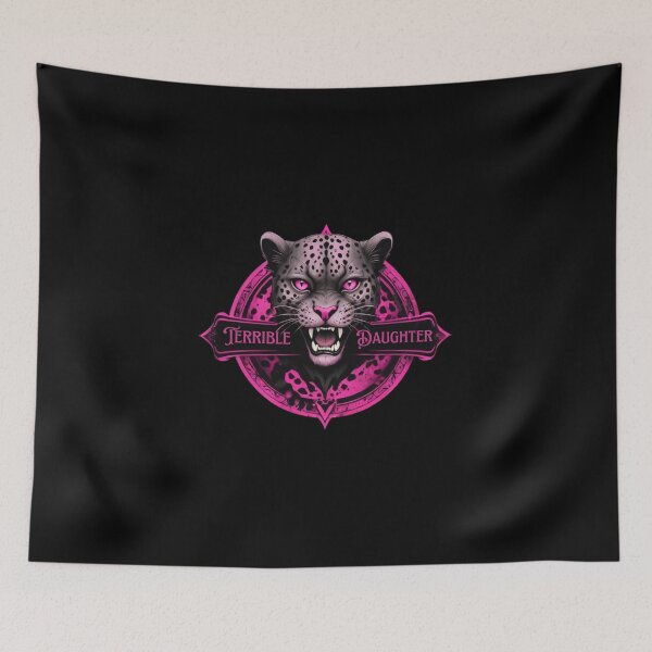 Item preview, "Feral Elegance: Terrible Daughter Neon Panther Emblem" designed and sold by ruthoarabia.