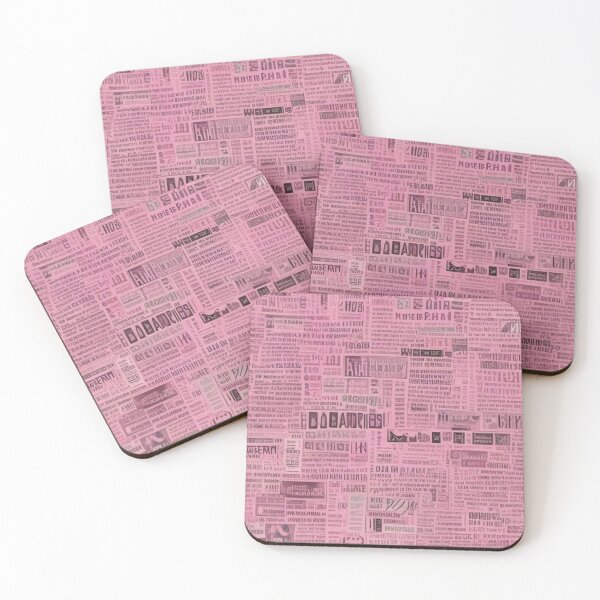 Item preview, Pink newspaper designed and sold by GasconyPassion.