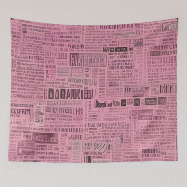 Item preview, Pink newspaper designed and sold by GasconyPassion.