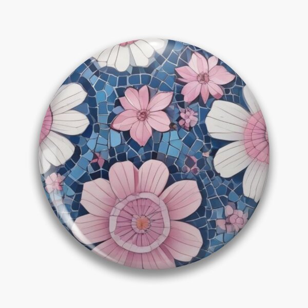 Item preview, Blue and pink mosaic designed and sold by GasconyPassion.