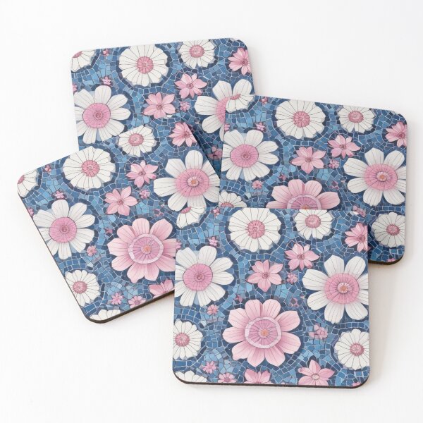 Item preview, Blue and pink mosaic designed and sold by GasconyPassion.
