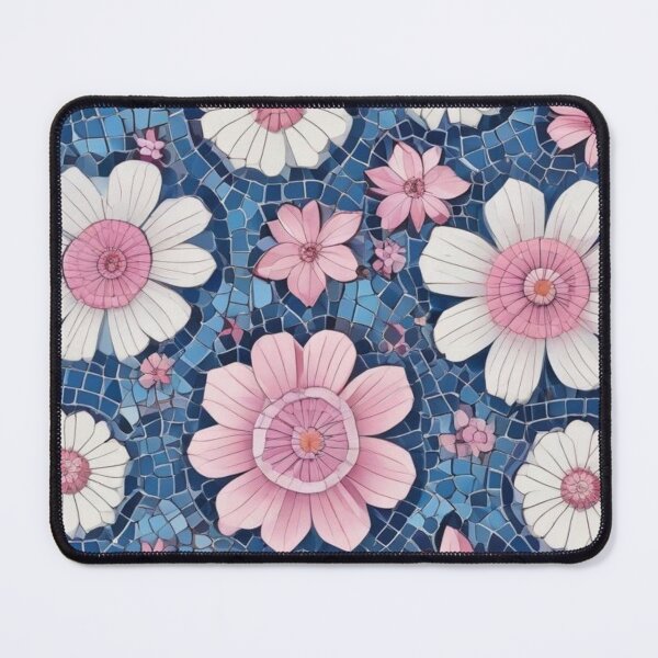 Item preview, Blue and pink mosaic designed and sold by GasconyPassion.
