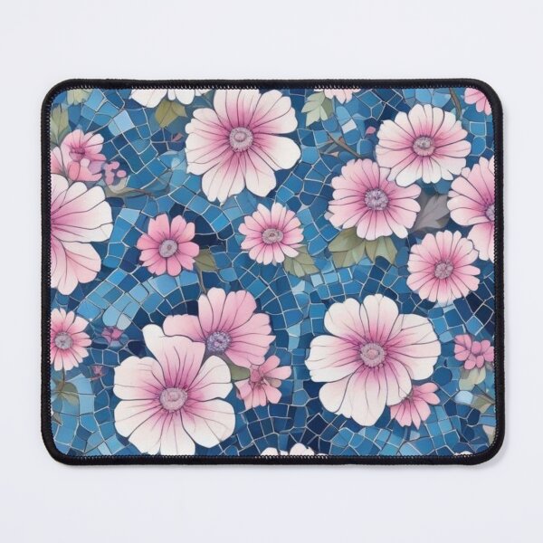 Item preview, Blue and pink mosaic designed and sold by GasconyPassion.