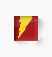Shazam - flat Acrylic Block