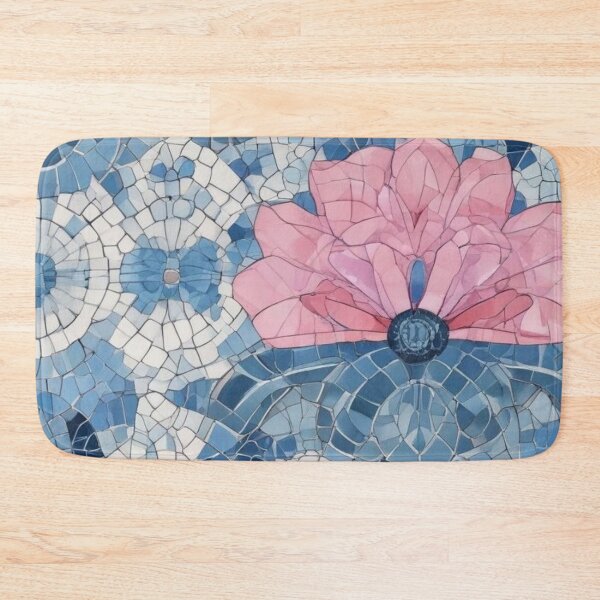 Item preview, Pink and blue mosaic designed and sold by GasconyPassion.