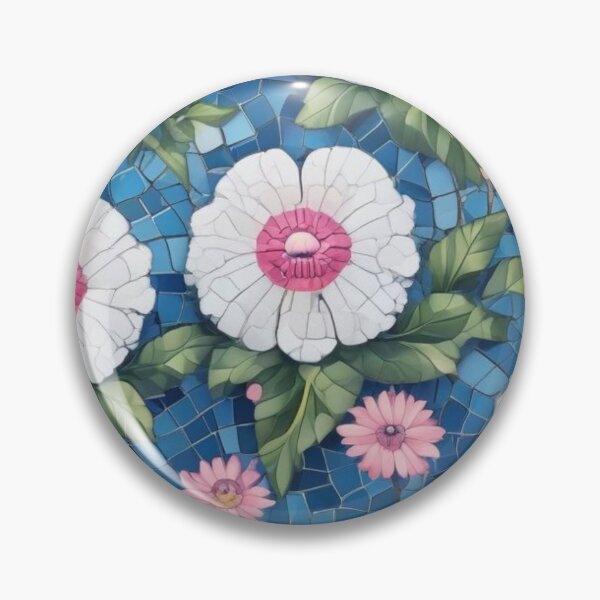 Item preview, Pink and blue mosaic designed and sold by GasconyPassion.
