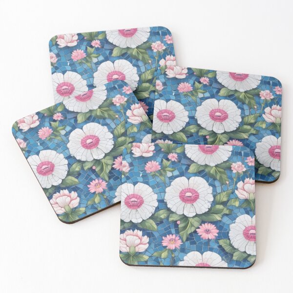 Item preview, Pink and blue mosaic designed and sold by GasconyPassion.