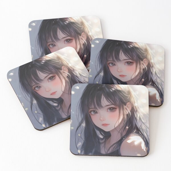 Item preview, Cute Anime style Waifu Girl. designed and sold by JustOkayDesigns.