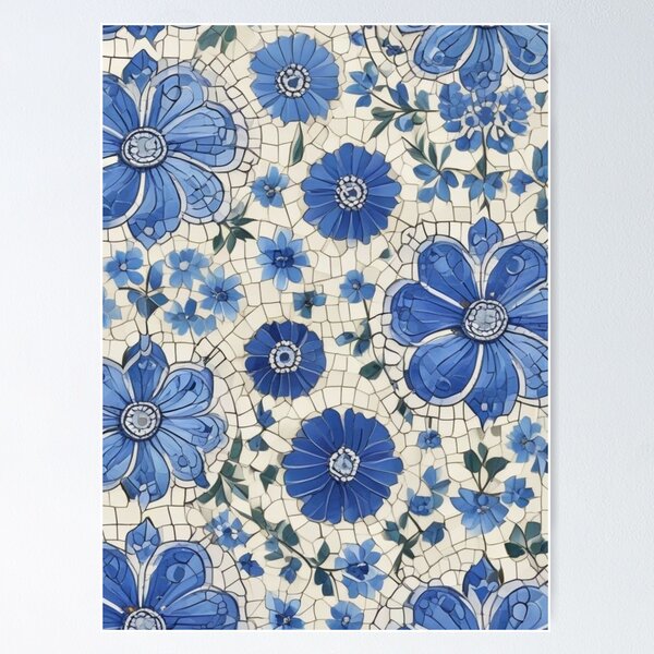 Item preview, Blue mosaic designed and sold by GasconyPassion.