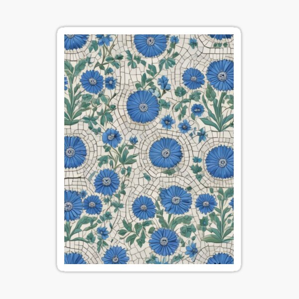Item preview, Blue and white mosaic designed and sold by GasconyPassion.