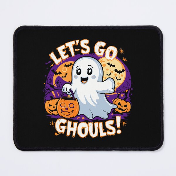Item preview, LET'S GO GHOULS halloween cute ghost trick or treat child-friendly designed and sold by w1ckerman.